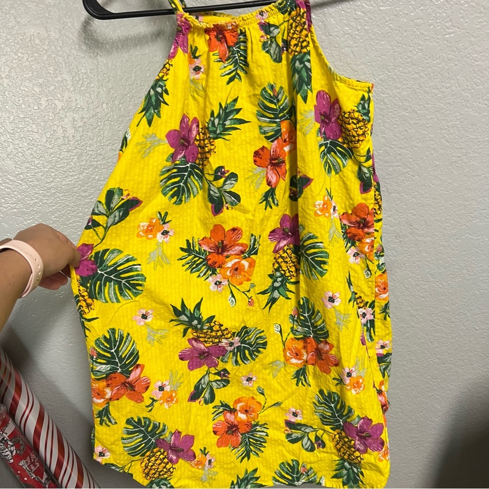 H & M Girls yellow dress size 12